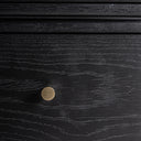 Cómoda de MDF y cerámica en color negro – detalle