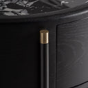 Cómoda de MDF y cerámica en color negro – detalle