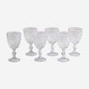 Copa de cristal transparente (juego de 6)