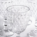Copa de cristal transparente (juego de 6) – detalle