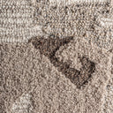Cuadro de algodón y lana en color beige – detalle
