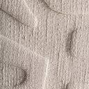 Cuadro de algodón y madera de mango en color blanco roto – detalle