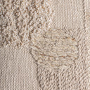 Cuadro de algodón y madera de mango en tonos neutros – detalle