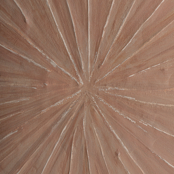Cuadro de lienzo y madera de pino en color arena – detalle