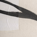 Cuadro de lienzo y madera de pino en color beige – detalle