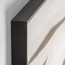 Cuadro de lienzo y madera de pino en color beige – detalle