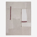 Cuadro de lienzo y madera de pino en color blanco roto 120 x 160 cm