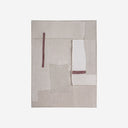Cuadro de lienzo y madera de pino en color blanco roto 120 x 160 cm
