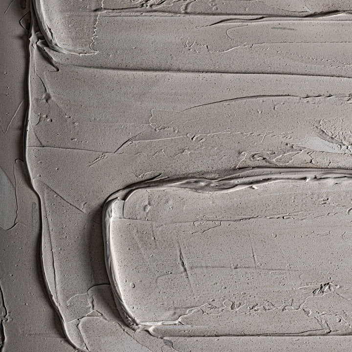 Cuadro de lienzo y madera de pino en color blanco roto 121 x 151 cm – detalle