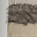 Cuadro de lienzo y madera de pino en color blanco roto 150 x 150 cm – detalle