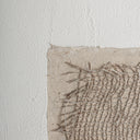 Cuadro de lienzo y madera de pino en color blanco roto 150 x 150 cm – detalle