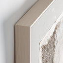 Cuadro de lienzo y madera de pino en color blanco roto 150 x 150 cm – detalle