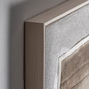 Cuadro de lienzo y madera de pino en color blanco roto 150 x 150 cm – detalle