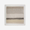 Cuadro de lienzo y madera de pino en color blanco roto 150 x 150 cm