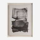 Cuadro de lienzo y madera de pino en color gris 120 x 160 cm
