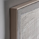 Cuadro de lienzo y madera de pino en color gris 140 x 180 cm – detalle