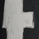 Cuadro de lienzo y madera de pino en color negro – detalle