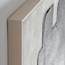 Cuadro de lienzo y madera de pino en color negro – detalle