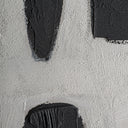 Cuadro de lienzo y madera de pino en color negro – detalle