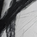 Cuadro de lienzo y madera de pino en color negro (juego de 3) – detalle