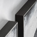Cuadro de lienzo y madera de pino en color negro (juego de 3) – detalle