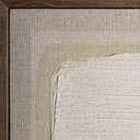 Cuadro de lienzo y madera de pino en tonos claros – detalle