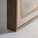 Cuadro de lienzo y madera de pino en tonos claros – detalle