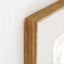 Cuadro de lienzo y madera de pino en tonos marrones 120 x 120 cm – detalle