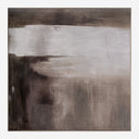 Cuadro de lienzo y madera de pino en tonos marrones 150 x 150 cm