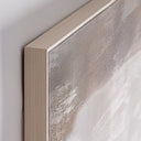 Cuadro de lienzo y madera de pino en tonos marrones 150 x 150 cm – detalle