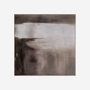 Cuadro de lienzo y madera de pino en tonos marrones 150 x 150 cm