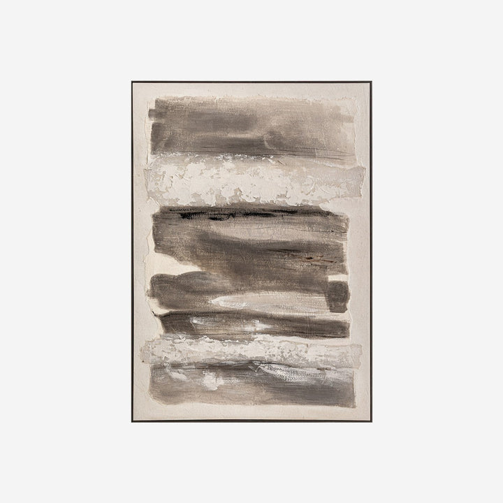 Cuadro de lienzo y madera de pino en tonos neutros 120 x 170 cm
