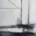 Cuadro de lienzo y madera de pino en tonos neutros 150 x 220 cm – detalle