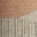Cuadro de madera de mango y algodón en tonos marrones – detalle