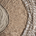 Cuadro de madera de mango y cáñamo en color marrón claro – detalle