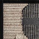 Cuadro de madera de mango y yute en color negro – detalle