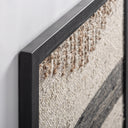 Cuadro de madera de mango y yute en color negro – detalle