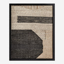 Cuadro de madera de mango y yute en color negro – Diseño 3