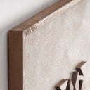 Cuadro de madera de pino reciclado en color marrón 82 x 122 cm – detalle