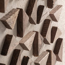 Cuadro de madera de pino reciclado en color marrón 82 x 122 cm – detalle