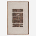 Cuadro de madera de pino reciclado en color marrón 82 x 122 cm – Diseño 2