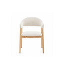 Silla tapizada en tela blanca, 55 cm, foto de producto (2)
