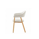 Silla tapizada en tela blanca, 55 cm, foto de producto (4)