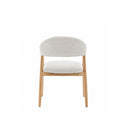 Silla tapizada en tela blanca, 55 cm, foto de producto (5)