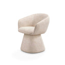 Silla tapizada en tela beige, 60 cm, foto de producto