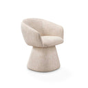 Silla tapizada en tela beige, 60 cm, foto de producto (2)