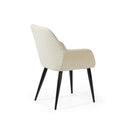 Silla tapizada en tela blanca, 59 cm, foto de producto (6)