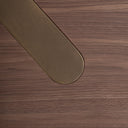 Escritorio de chapa de nogal y MDF en color nogal satinado – detalle