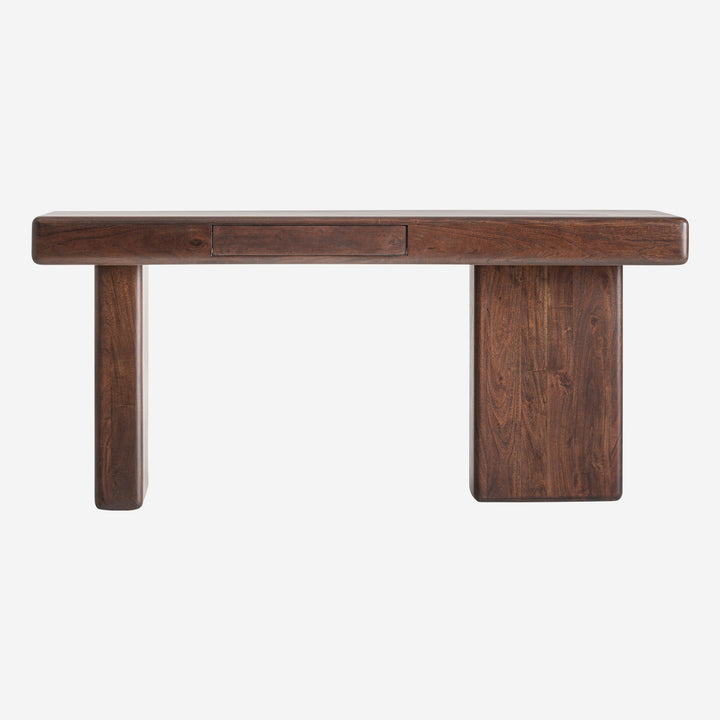 Escritorio de madera de acacia en color marrón