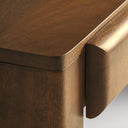 Escritorio de madera de mango en color marrón 180 x 83 x 80 cm – detalle